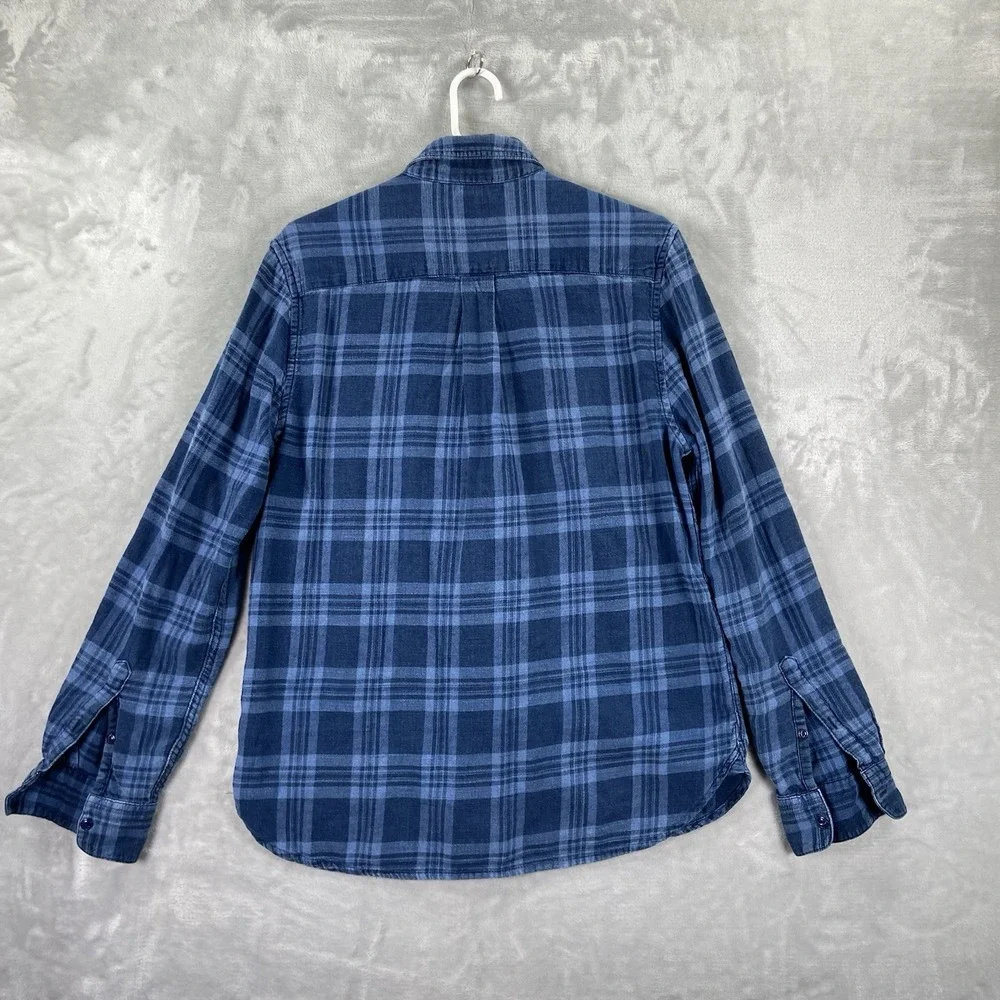 Flint and Tinder Shirt Mens Small Flannel Button Down Huckberry Plaid Cotton